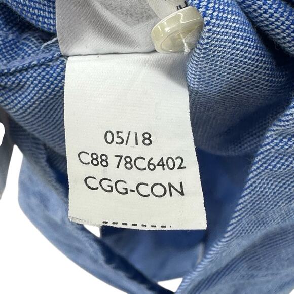 Tommy Hilfiger Button Up Long Sleeve Shirt 100s 2 Ply Double Retors men’s sz L - Picture 10 of 12